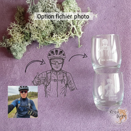 Option pour la réalisation d'une gravure d'une photo sur bois, verre, miroir.