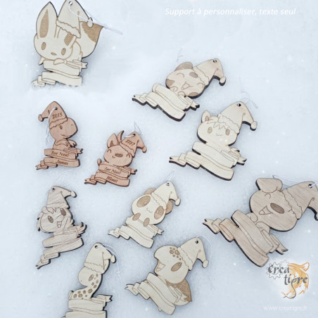 Décoration de Noël animaux personnalisé, divers