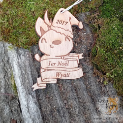 Décoration de Noël animaux personnalisé, cerf