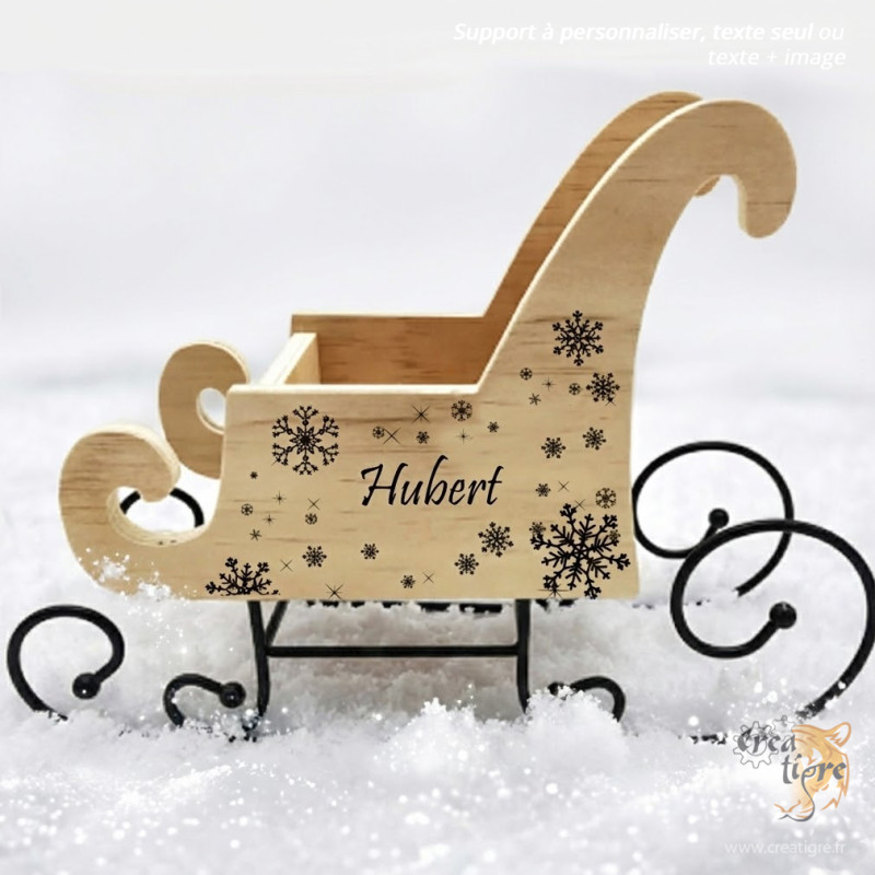 Luge de Noël personnalisé
