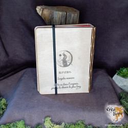 Livre en bois samouraï japonais dos