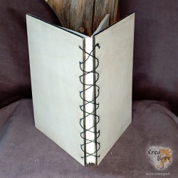 carnet en bois dos personnalisé