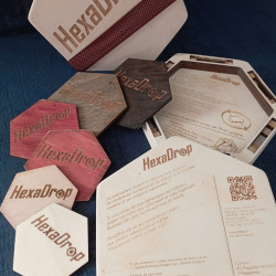 Hexadrop est le premier jeu de la collection Hexaforge en bois pour la famille