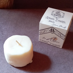 Bougie fleur de sakura artisanal alsacienne