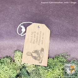 Marque page Amulette en bois zen