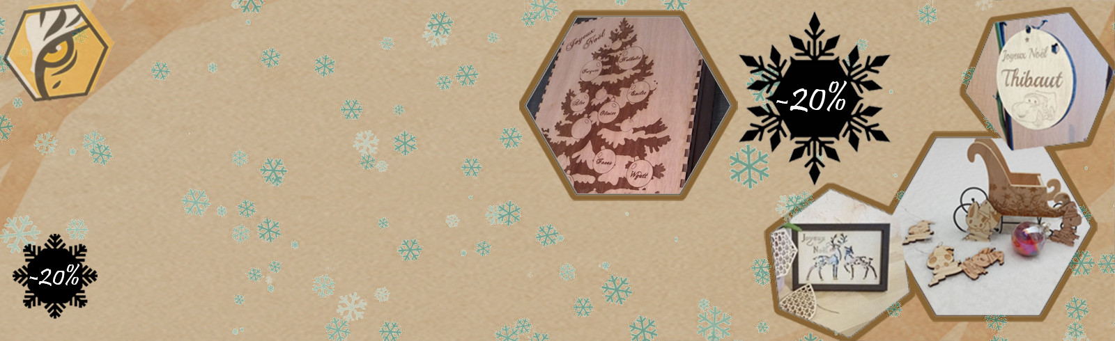 Comme chaque année, Creatigre vous offre son cadeau de Noël, une promo sur les supports à personnalisés